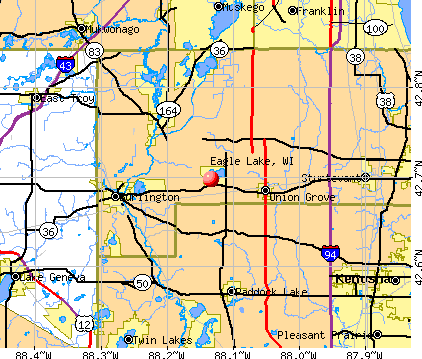 Eagle Lake, WI map
