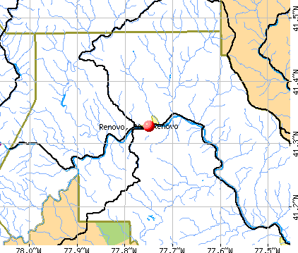 Renovo, PA map