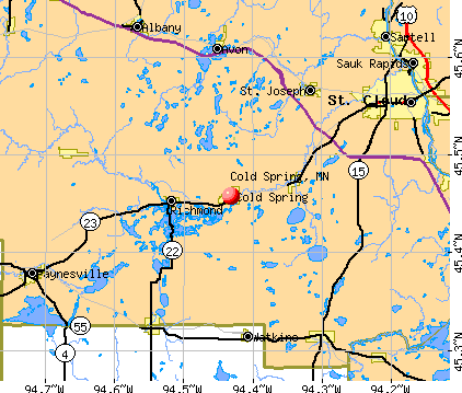 Cold Spring, MN map