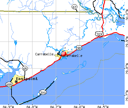 Carrabelle, FL map
