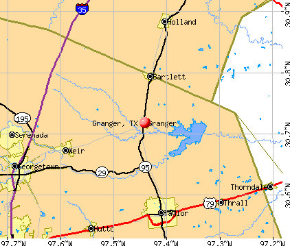 Granger, TX map