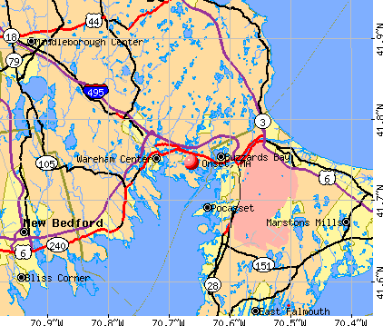Onset, MA map
