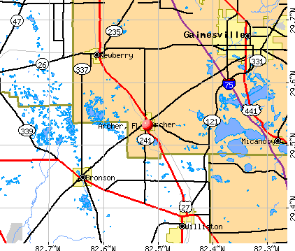 Archer, FL map