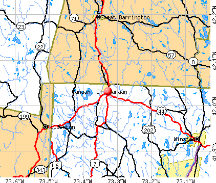 Canaan, CT map