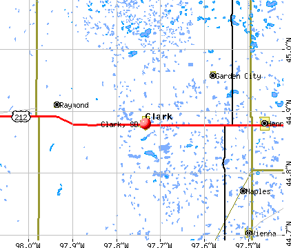 Clark, SD map