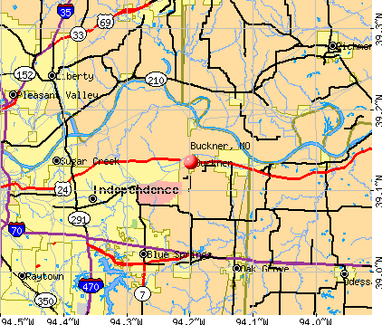 Buckner, MO map