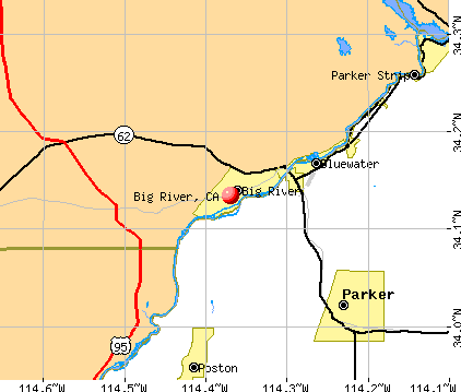 Big River, CA map