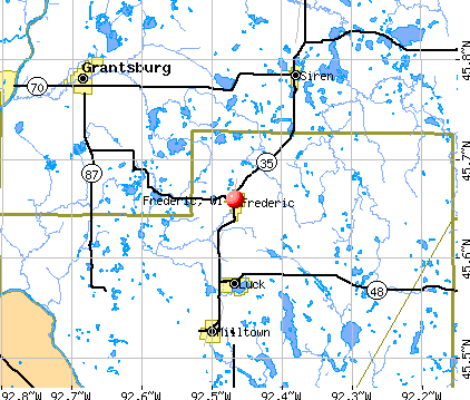 Frederic, WI map