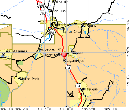 Pojoaque, NM map