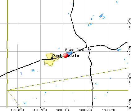 Black Rock, NM map
