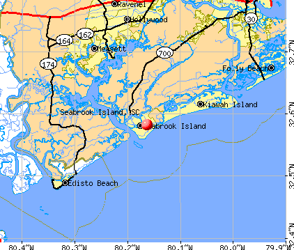 Seabrook Island, SC map