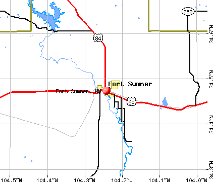Fort Sumner, NM map