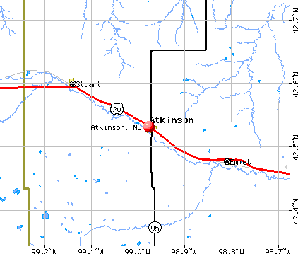 Atkinson, NE map