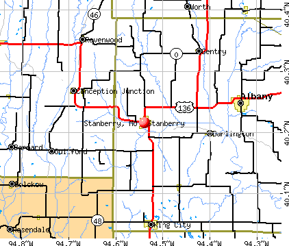 Stanberry, MO map