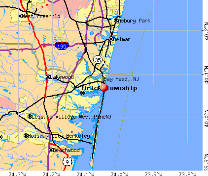 Bay Head, NJ map