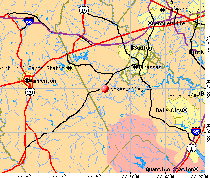 Nokesville, VA map