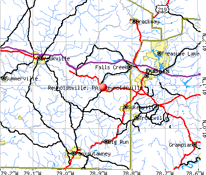 Reynoldsville, PA map
