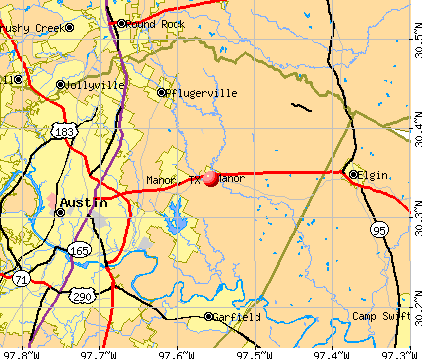 Manor, TX map