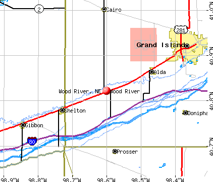 Wood River, NE map