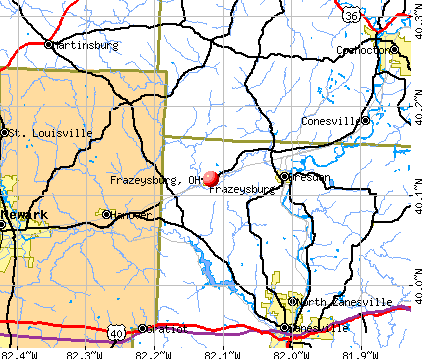 Frazeysburg, OH map