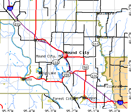 Mound City, MO map