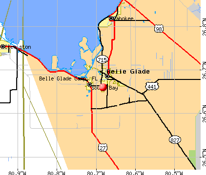 Belle Glade Camp, FL map