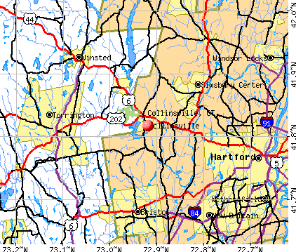 Collinsville, CT map