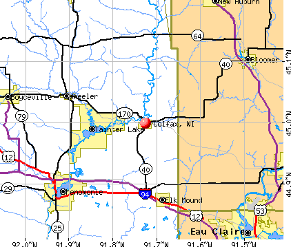 Colfax, WI map