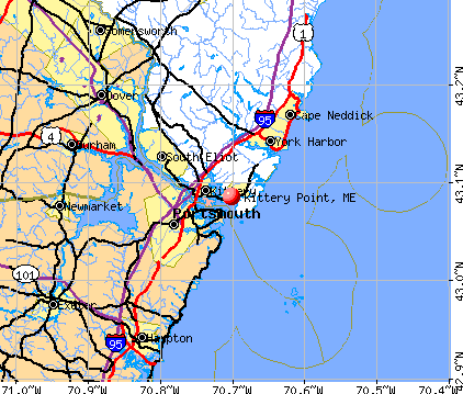 Kittery Point, ME map