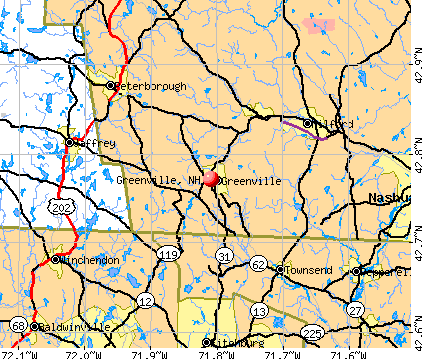 Greenville, NH map