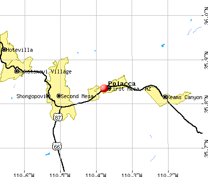 First Mesa, AZ map