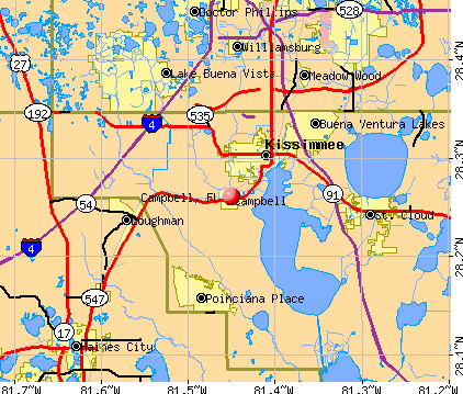 Campbell, FL map
