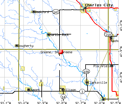 Greene, IA map