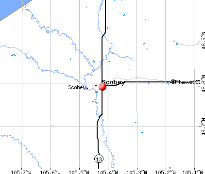 Scobey, MT map