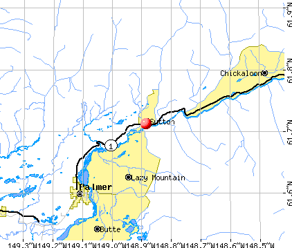 Sutton-Alpine, AK map