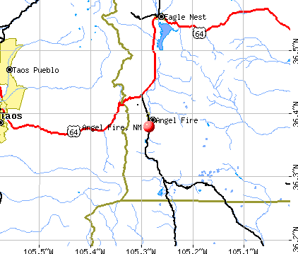 Angel Fire, NM map