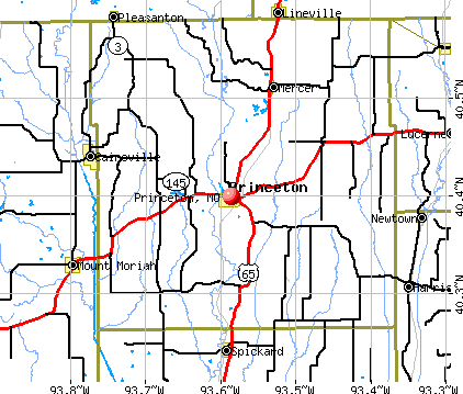 Princeton, MO map