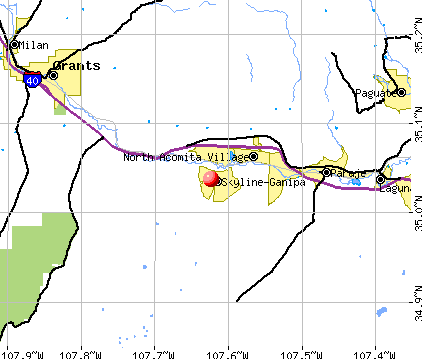 Skyline-Ganipa, NM map