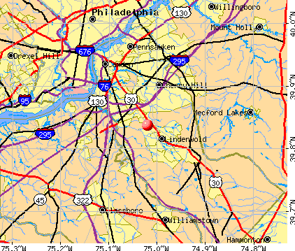 Hi-Nella, NJ map