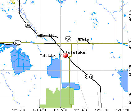 Tulelake, CA map