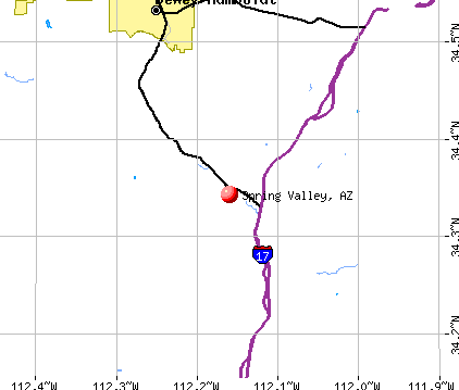 Spring Valley, AZ map