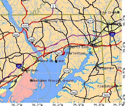 Charlestown, MD map