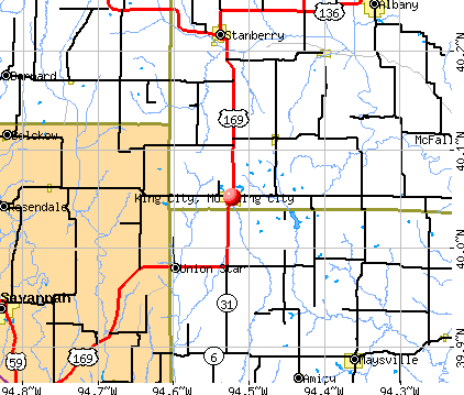 King City, MO map