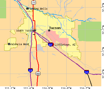 Littletown, AZ map