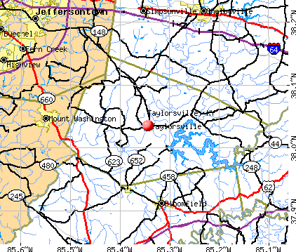 Taylorsville, KY map