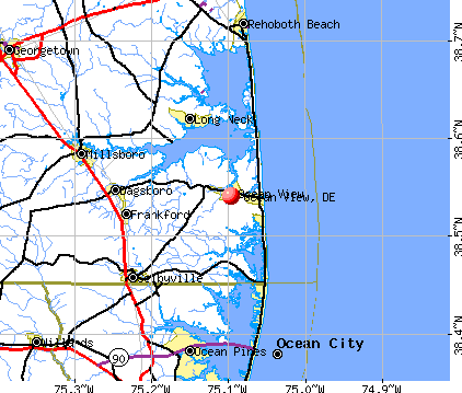 Ocean View, DE map