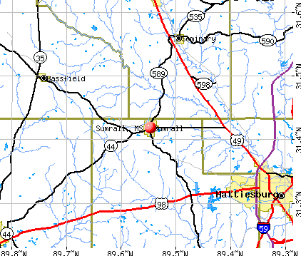 Sumrall, MS map