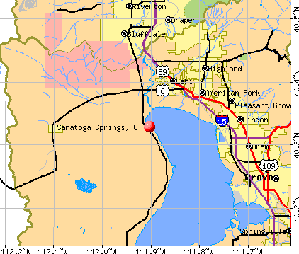 Saratoga Springs, UT map