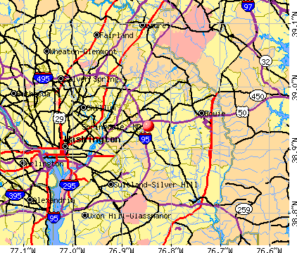 Springdale, MD map