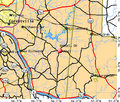 Bethel, OH map